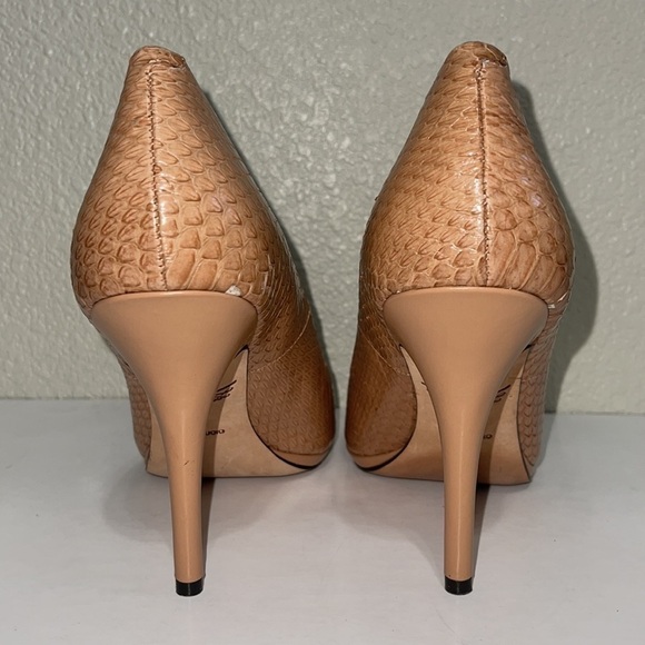 Rachel Roy Snake Skin Cream High Heels SIZE 8 - Picture 10 of 12